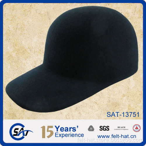 Black Men Wool Felt Newsboy Cap
